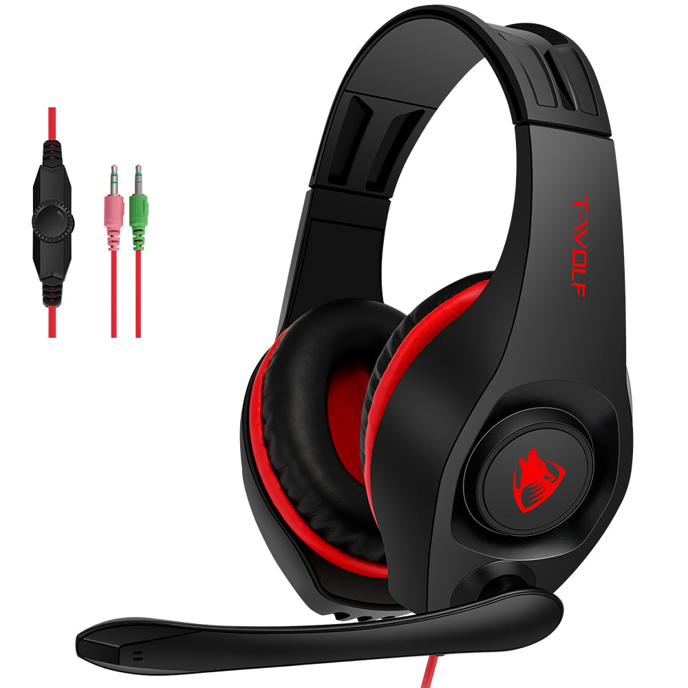 T-VOLF H120 Cord Headphone PC Gaming Earphone Universal 3.5mm AUX Audio Wired HD Stereo Headset with Volume Control T-VOLF H120 Cord Headphone PC Gaming Earphone Universal 3.5mm AUX Audio Wired HD Stereo Headset with Volume Control